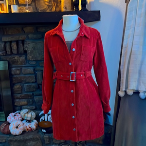 Gorgeous Red Corduroy Jacket Available in S and‎ M